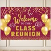 Dill-Dall Welcome to Class Reunion Backdrop Wall Banner, Class of