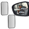 UHANBUT 2PCS Rectangular Blind Spot Mirror for Car, HD Glass