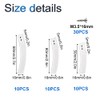 INCREWAY 30Pcs Non Slip Drawer Stops, 3 Sizes Plastic Drawer