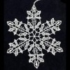 German Lace Ornament - Snowflake