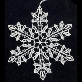 German Lace Ornament - Snowflake