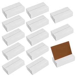 Porta Menu De Madera, 12 Piezas Soportes Para Tarjetas, Acabado Blanco, Liso y Elegante, Con Cualquier Estilo Decorativo, Para Bodas, Restaurantes y Fiestas (80 Mm x 25 Mm x 15 Mm)
