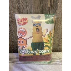 Puff Me Up Inflatable Costume Corn Popcorn Ear Child 7-10 Years Spooktacular