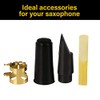 Balee 5C Soprano Saxophone Mouthpiece with Clamp, A Reed and