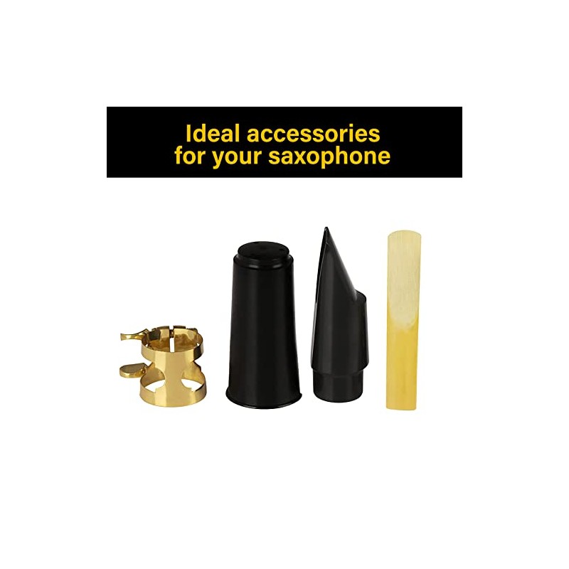 Balee 5C Soprano Saxophone Mouthpiece with Clamp, A Reed and