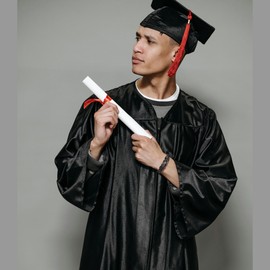 JoycuFF Graduation Gifts for Him Cool Congratulations Gifts, Leather Bracelets for Men, Inspirational Gifts for Men, Proud of You Gifts for Classmates Friends 2024 Graduation Gifts Congratulations