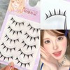5 Pairs Makeup Cartoon Eyelashes Cosplay Anime Eyelashes Black Stem