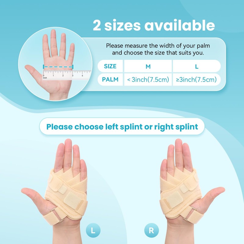 DrFinger Finger Ulnar Deviation Splint Brace, Finger Joint Deviation Orthopedic