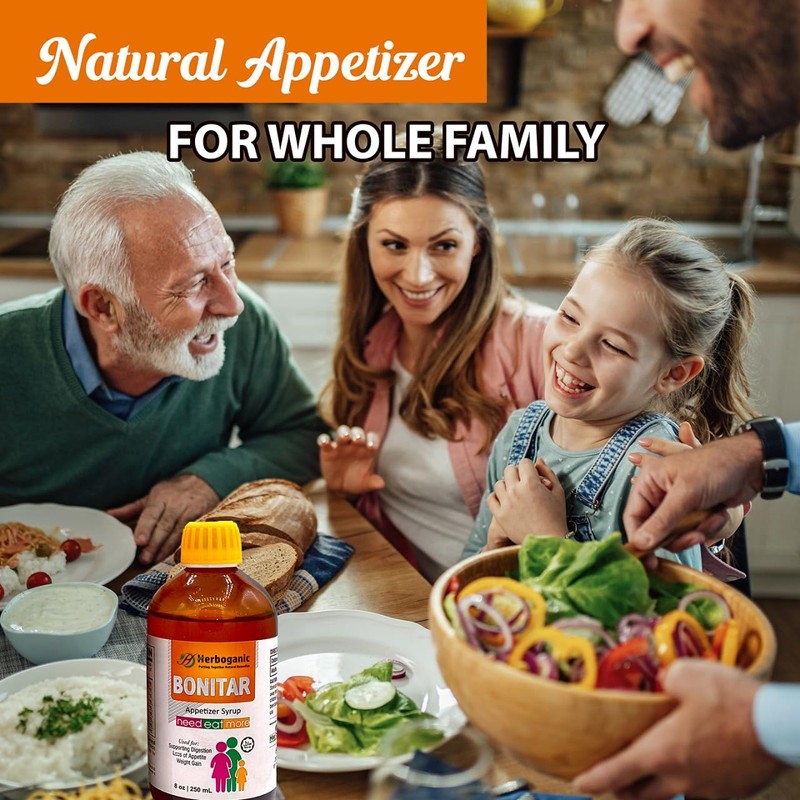 HERBOGANIC Bonitar Appetizer Syrup 8 oz pack of 1