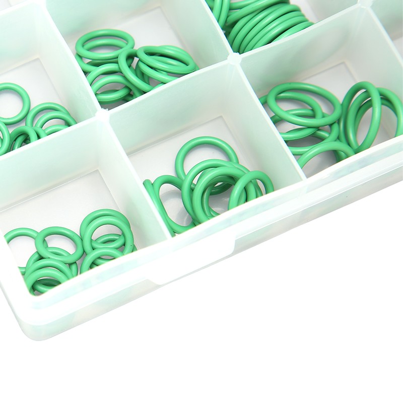 225pcs Car Air Conditioner Seal Ring Kit 18‑Compartment AC O