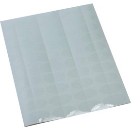 Sealing Seal (Large) Transparent Oval 1.6 x 0.8 inches (4 x 2 cm), 2,000 Sheets (Includes Slitter)