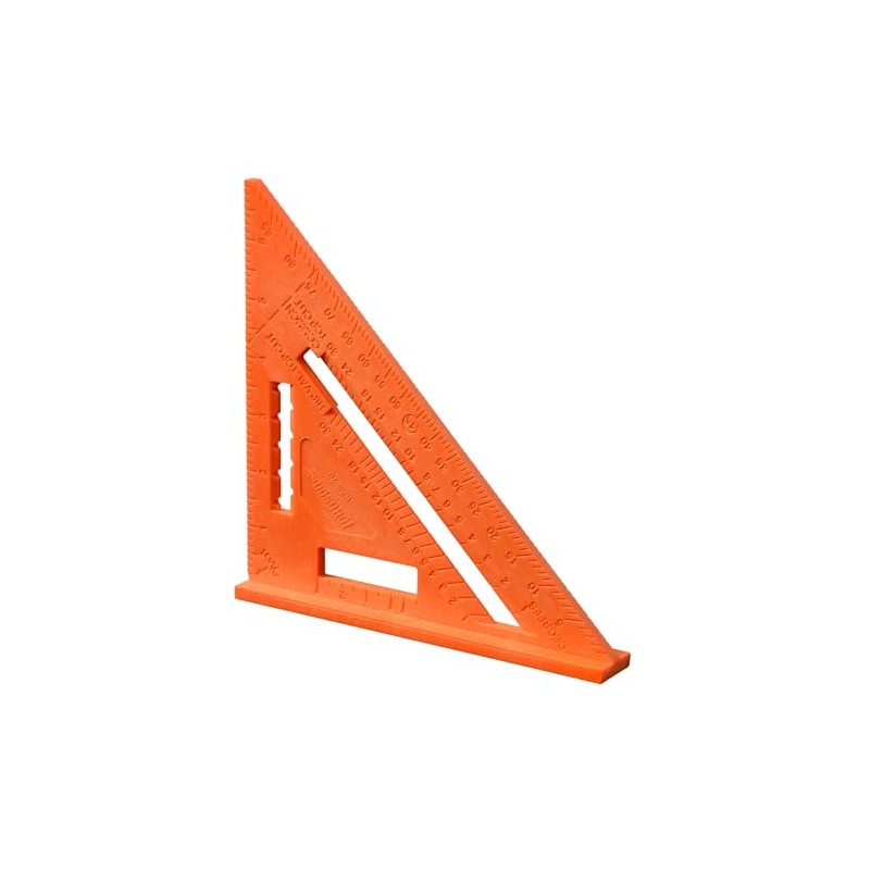 Johnson Level & Tool RAS-70B-ORAN Structo-Cast Rafter Square, 7", Orange,