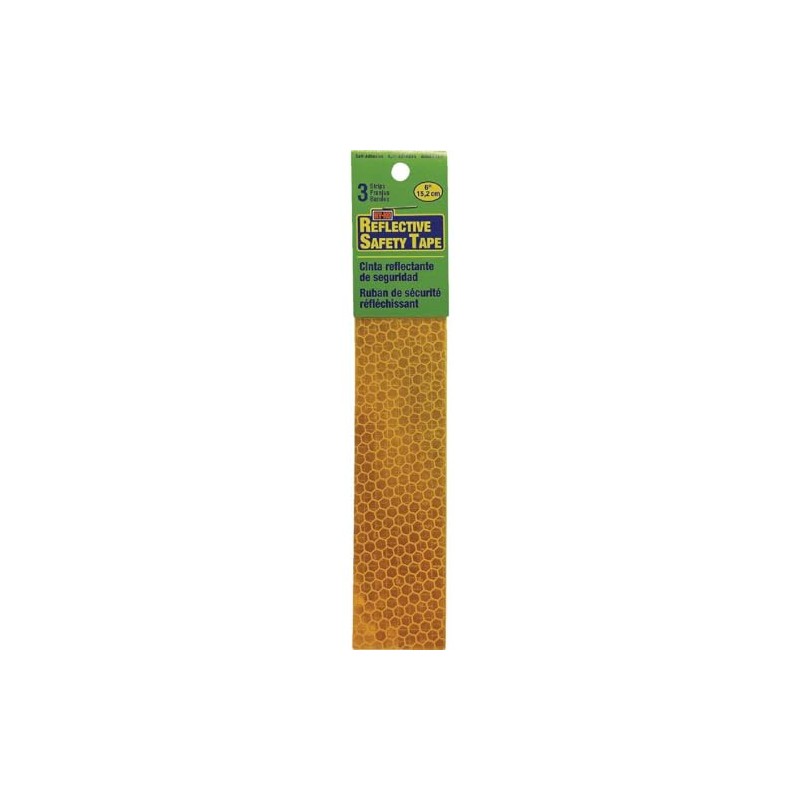 HY-KO Products TP-3Y Reflective Adhesive Strips, 6", Yellow