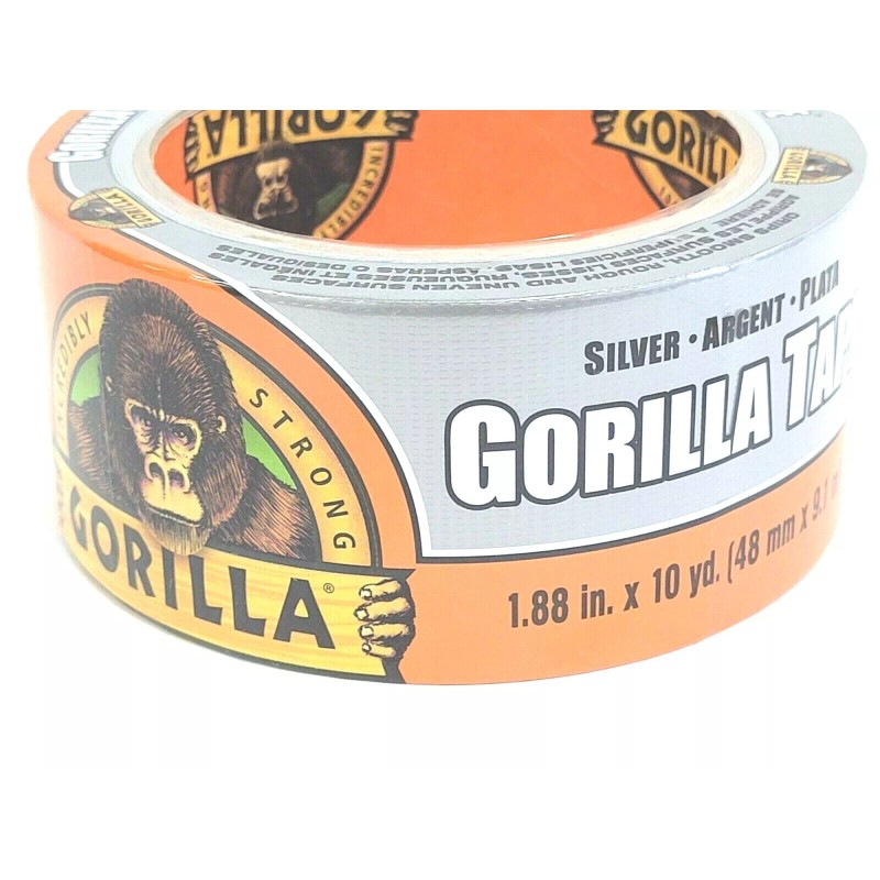 Gorilla Silver Gorilla Duct Tape Heavy Duty Double Thick 1.88