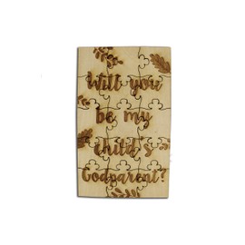 FashionJunkie4Life Will You be My Child’s Godparent Puzzle, Godparents Proposal Gift Puzzle, Godfather Proposal Gifts, Godmother Proposal Gifts, Jigsaw Puzzle