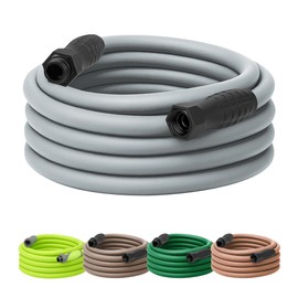 Flexzilla Colors - Manguera de jardín giratoria de 5/8 pulgadas x 50 pies, manguera de agua ligera para todo tipo de clima, duradera y flexible, conex