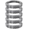 Happybuy 246 ft Razor Wire Fencing, 5 Rolls Galvanized Barbed