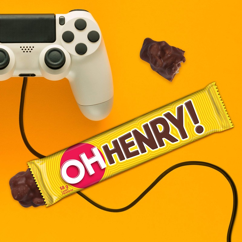4 Full Sized OH Henry! chocolatey Candy Bars 232g (Imported