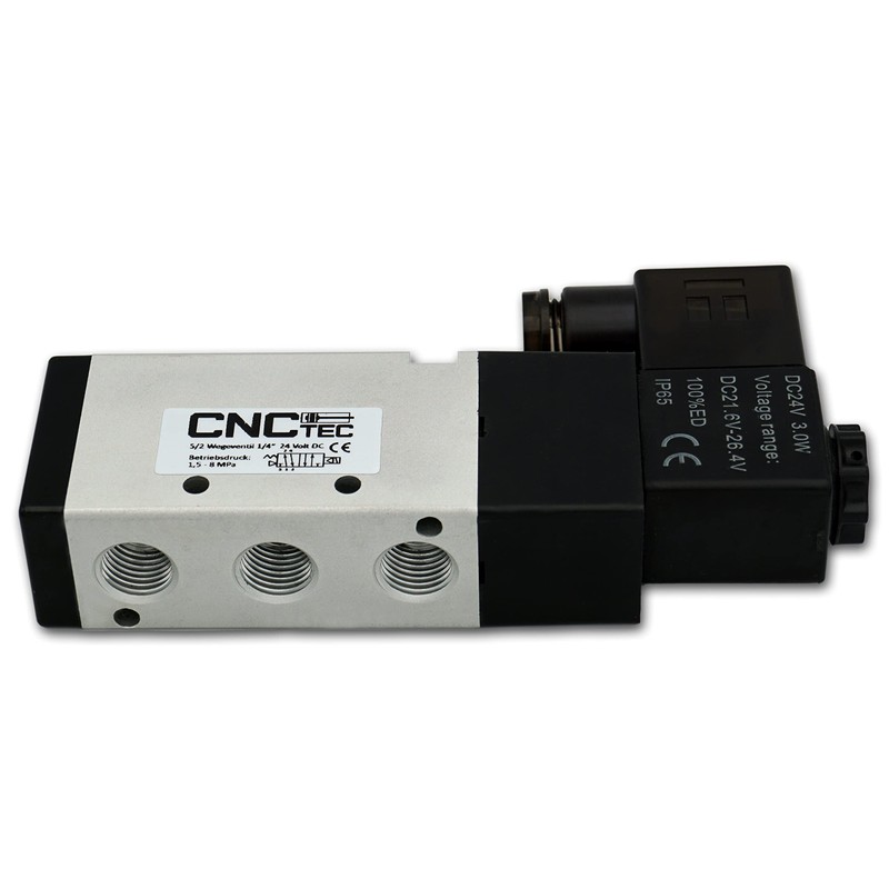 5/2 Way Pneumatic Valve 24 Volt 1/4 Inch 1.5-8 Bar
