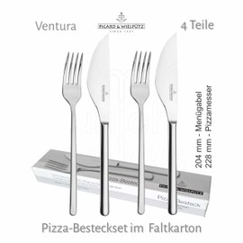 Picard & Wielpütz Ventura 6108 4-Piece Pizza Set in White Folding Box