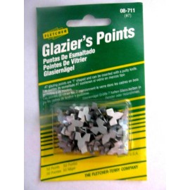 Fletcher-Terry Co.   Glazier's Points 50PC #7 Glazing  #08-711   NEW