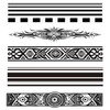 5 Blätter Temporäre Armband Tattoos Tribal Tattoos Maori Design Tattoos