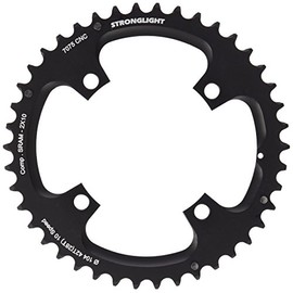 StrongLight MTB 104/64 Unisex 2 x 10 Chainring, Unisex, 274120, Black, 22
