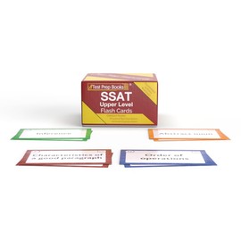 SSAT Upper Level Prep Study Cards 2025-2026: SSAT Upper Level Verbal, Reading, and Math Review with Practice Test Questions [Full Color Cards]