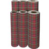 JILLSON & ROBERTS Bulk Gift Wrapping Paper, Tartan, 1/4 Ream