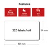 LabelTrade Compatible / Replacement for Dymo 99014 54 x 101