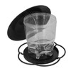 Bird Feeder 1L Durable ABS Easy Filling Transparent Container Portable