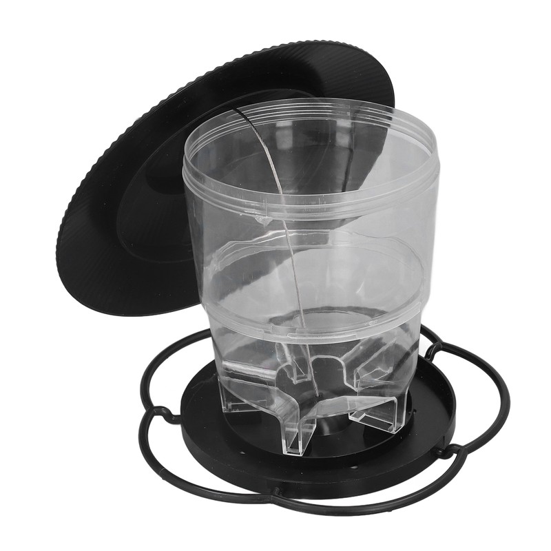 Bird Feeder 1L Durable ABS Easy Filling Transparent Container Portable