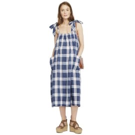 Hatch Maternity Women’s THE ALEXIA DRESS Blueberry Cotton Size 1 (S/4-6) NEW
