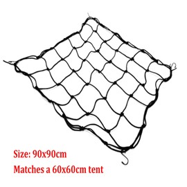 HanyHere 1Pack 3x3FT Flexible Net Trellis Netting with Hooks for Grow Tents, Grow Netting