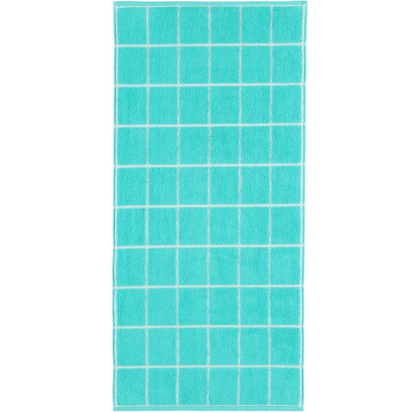 Cashmere terry towel 50 x 100 cm, squared, bleachedaqua-Mauve