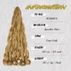 FESHFEN French Curls Braiding Hair Crochet Braids Extension 3 Packs