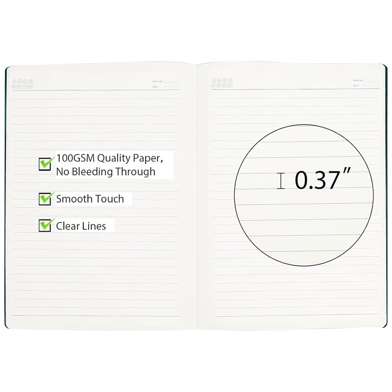 Yarotm Notebook A4 Lined – Pack of 3 Notebook Dark