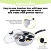 Eggssentials Egg Poacher Pan Nonstick Poached Egg Maker, Stainless Steel