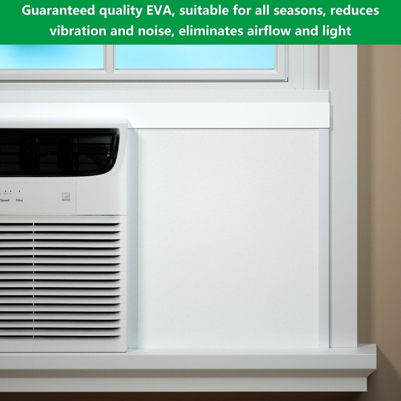 Window Air Conditioner,Side Insulated Foam Panel, Summer/Winter Heat and Draft