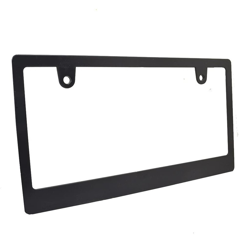 License Plate Frame, Plain, Matte, Black, DIY Original Product, For