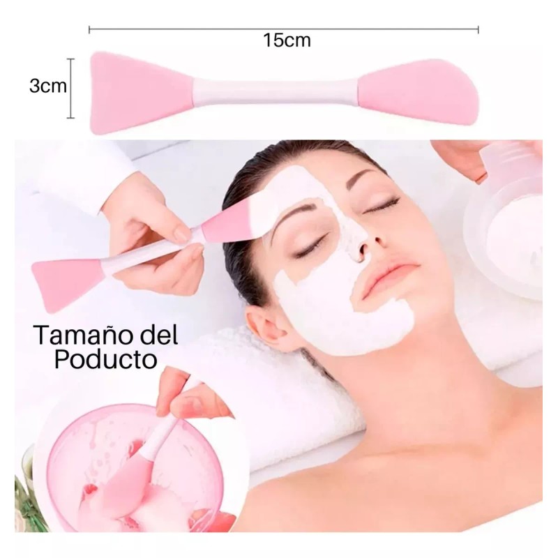 Veraly 4 Piezas Brocha Silicona Aplicar Mascarillas Skin Care Crema