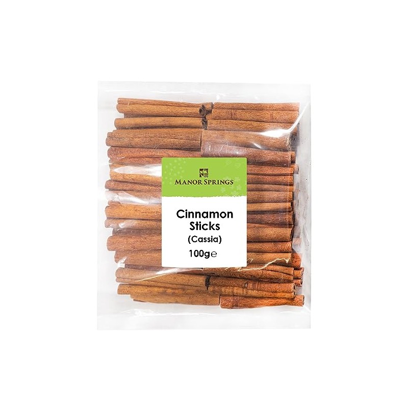 Cinnamon Sticks (Cassia) 100g by Manor Springs