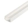 Outwater Plastics White 3/4'' Rigid PVC Plastic U-Channel/C-Channel 48 Inch