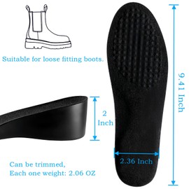 Shoe Heel Lifts Men for Women 1-2 Inch, Height Increasing Insoles for Men,Shoe Inserts to Make You Taller,Height Taller Shoe Inserts,brandone Height Insoles (1 Pair) (2''UP, (FL9.1''Us Women's 5-6))