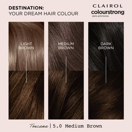 CLAIROL COLOUR STRONG PERMANENT HAIR DYE - 5.0 MEDIUM BROWN