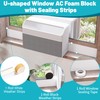 Chiligent Foam Block for U-Shape Window Air Conditioner, 2 Pack