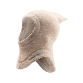 Sterntaler Scarf Hat Made of Wool (Merino) with Cashmere Feeling Unisex - Warm Baby and Children's Winter Hat, sand