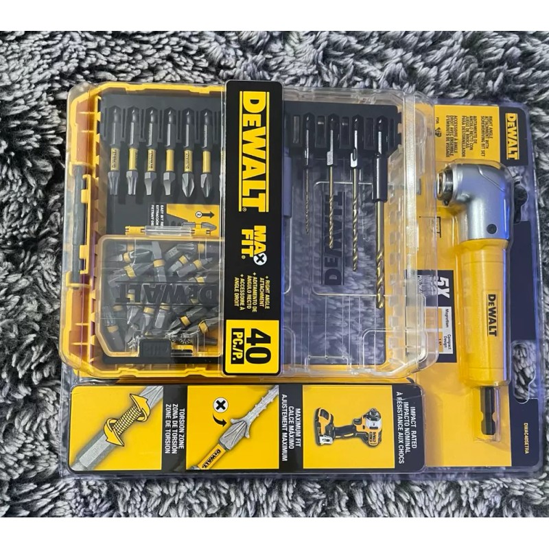 Dewalt - DWAC40SETRA Screwdriving Bits, Black Oxide Drill Bits, Right