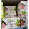 TRADER JOE'S RHUBARB & STRAWBERRY SODA 4 - 8.4 FL
