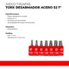 Santul Juego Puntas 1'' Torx 7 Pz Seguro Con Organizador